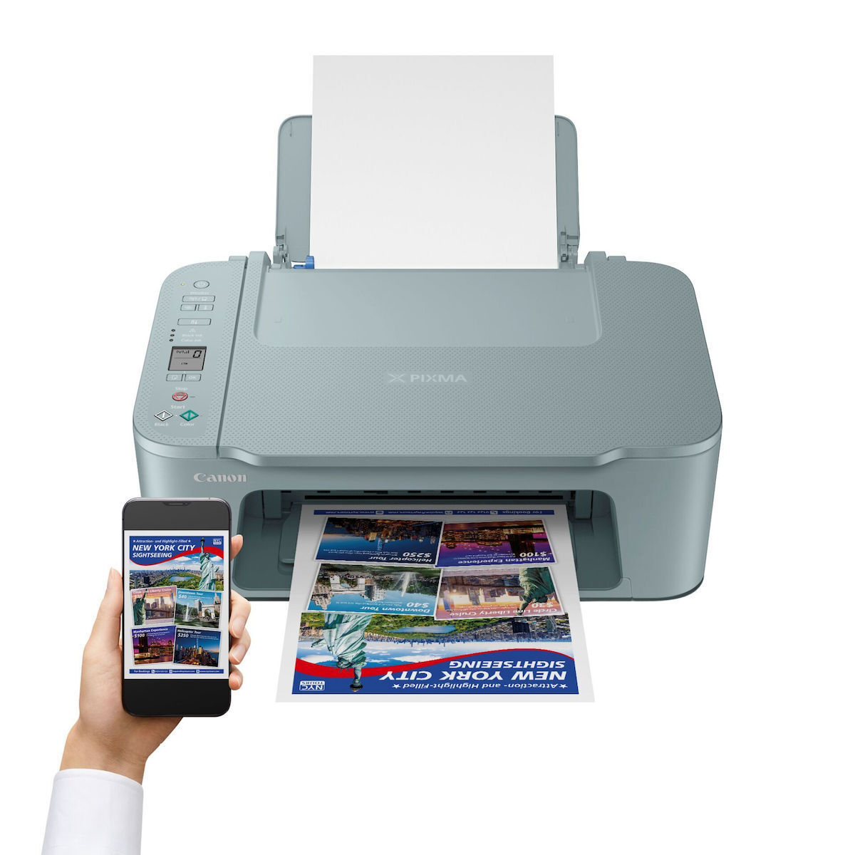 Canon Pixma TS3752i Color Inkjet Multifunction Printer with WiFi and Mobile Print 6671C056