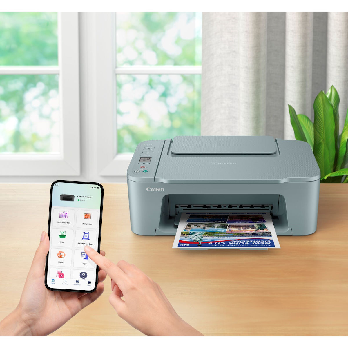 Canon Pixma TS3752i Color Inkjet Multifunction Printer with WiFi and Mobile Print 6671C056