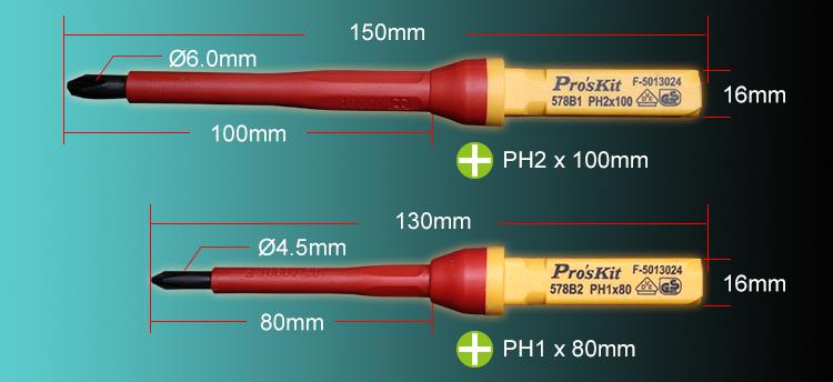 Proskit SD-V861 VDE Insulated Screwdriver Set of 13 pcs & Carry Case
