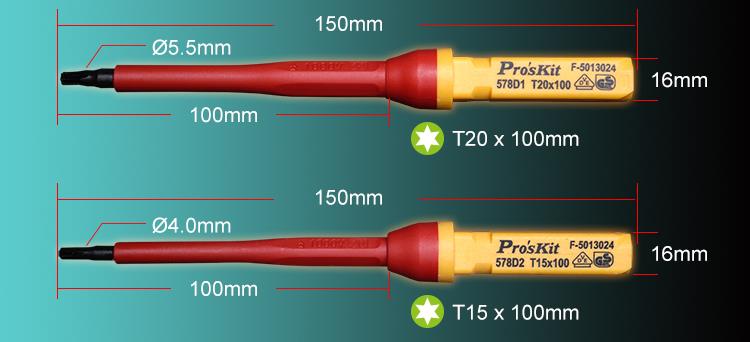Proskit SD-V861 VDE Insulated Screwdriver Set of 13 pcs & Carry Case