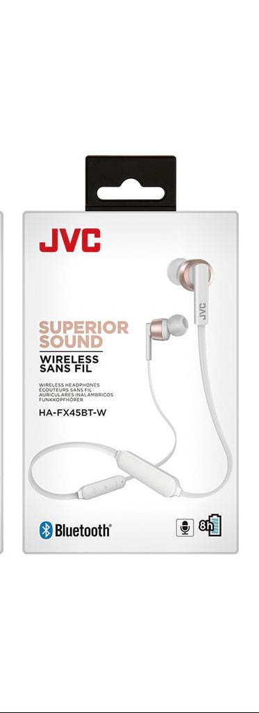 JVC HA-FX45BT Inner Ear Wireless Headphones RoseGold
