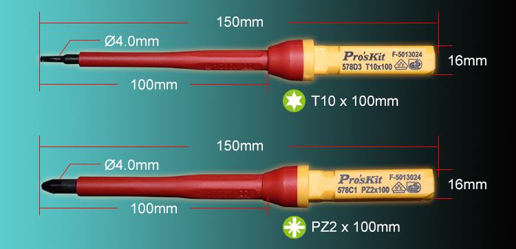 Proskit SD-V861 VDE Insulated Screwdriver Set of 13 pcs & Carry Case