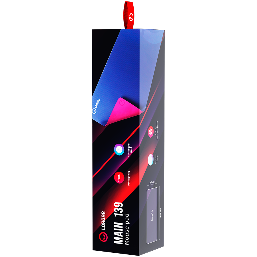 LORGAR Gaming Mouse Pad Main 139 Speed Purple
