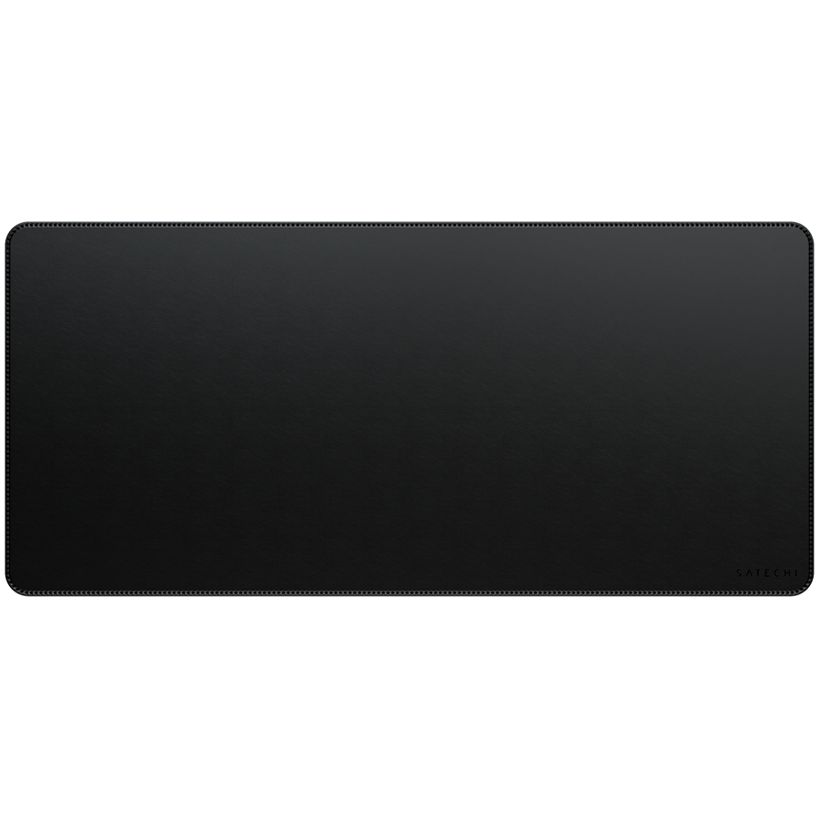 SATECHI Vegan-Leather Premium Desk Mat Black