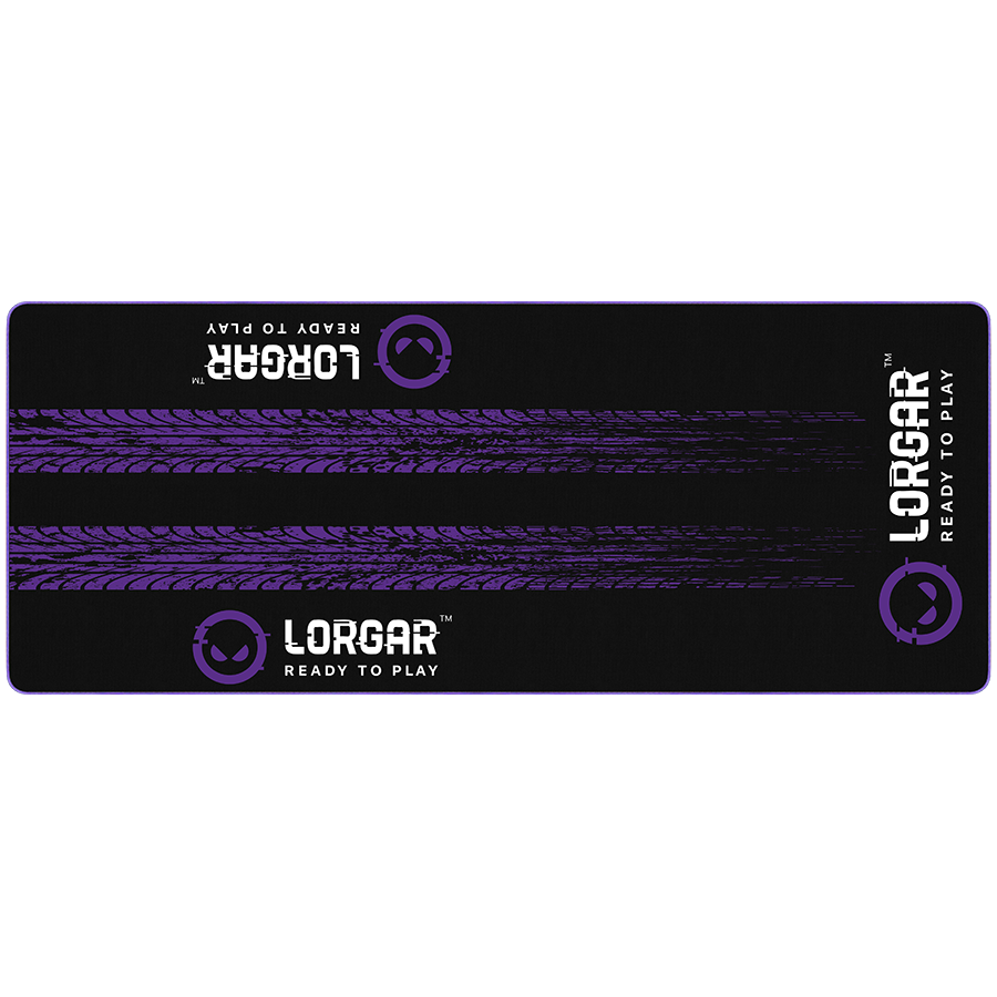 LORGAR RX1FM Sim Racing Floor Mat Advanced Stitched edge Black/purple