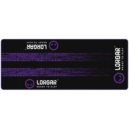 LORGAR RX1FM Sim Racing Floor Mat Advanced Stitched edge Black/purple