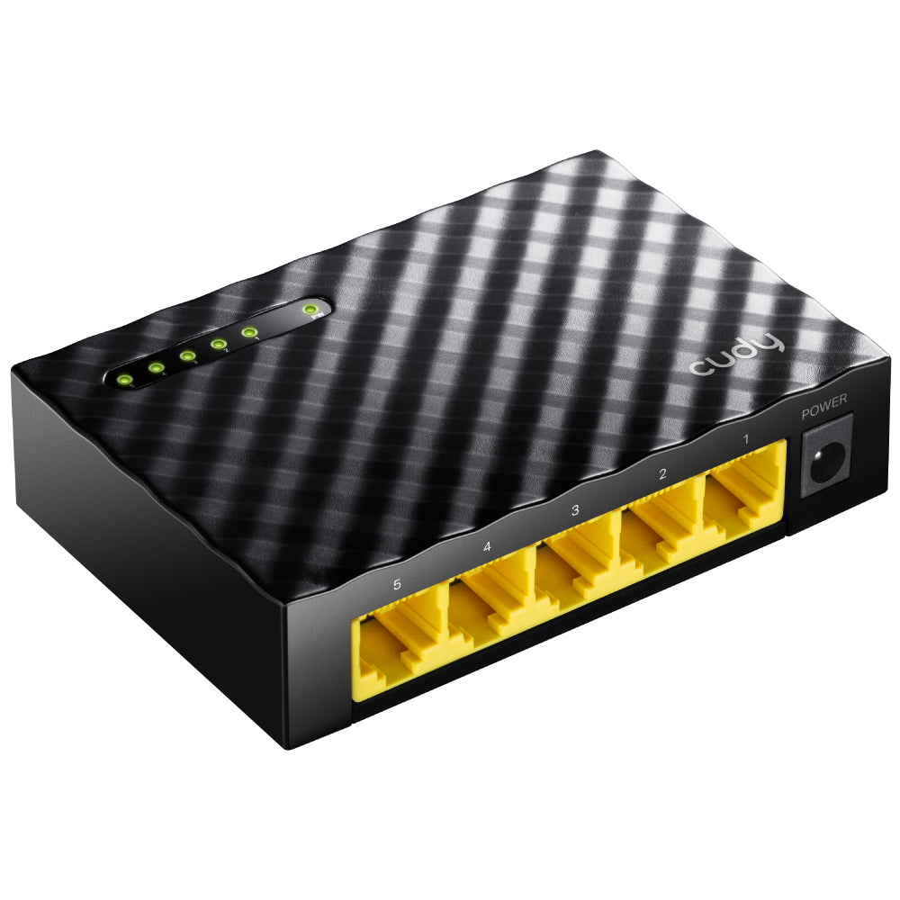 Cudy Switch Gigabit Ethernet 5-Ports Desktop GS105D with UK Plug
