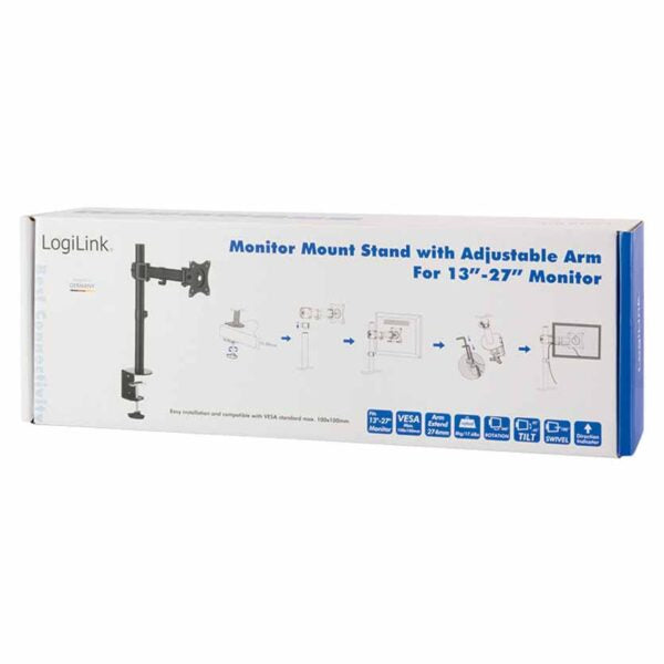 LOGILINK BP0020 MONITOR DESK MOUNT,13-27″ MAX.8KG