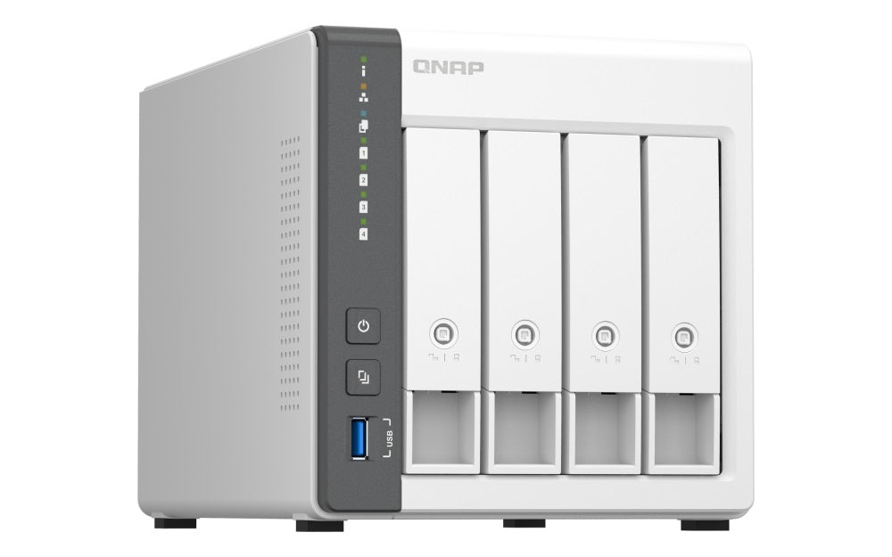 QNAP NAS 4-Bay Tower ARM Quad-Core, 4GB RAM & Dual 2.5GbE Ports TS-433