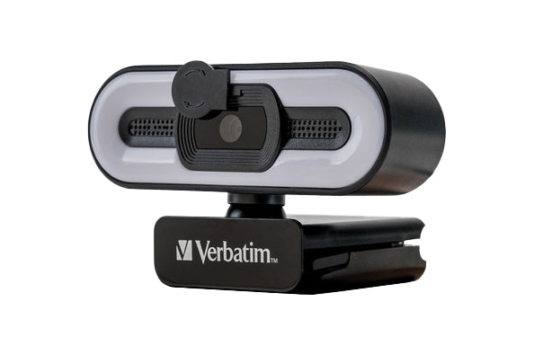 Verbatim AWC-02 Webcam Full HD Autofocus with Microphone & Light