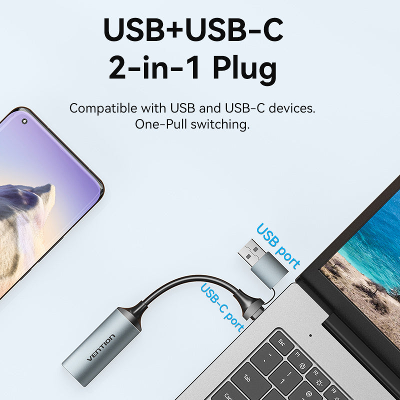 Vention ACWHA Converter USB-C to HDMI Video Capture Card
