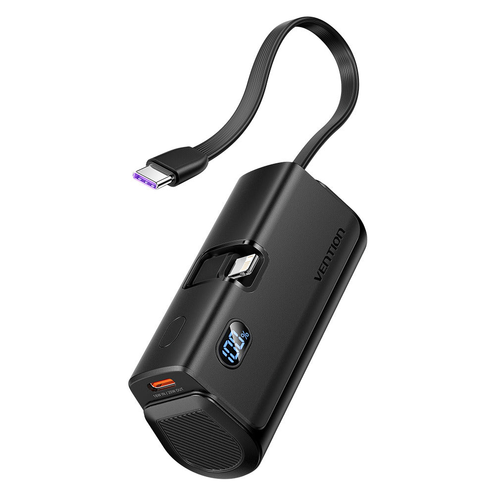 Vention FHRB0 Powerbank 4800mAh 22.5W Foldable Lightning Black