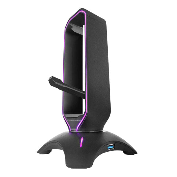 LC-HUB-HEAD-BUNGEE USB HUB & HEADPHONE HOLDER LC-POWER