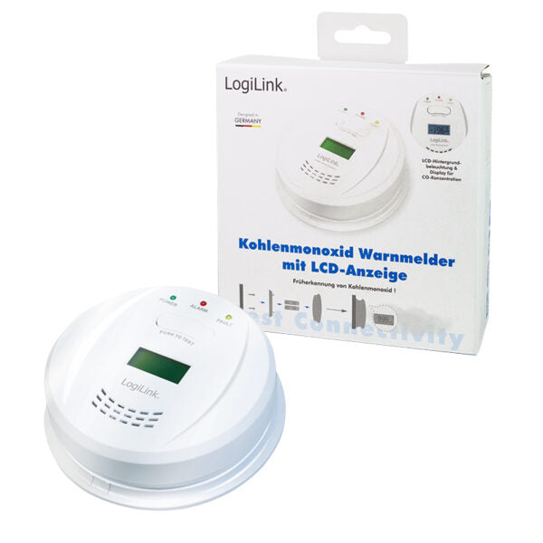 LOGILINK SC0111 CARBON MONOXIDE DETECTOR WITH LCD