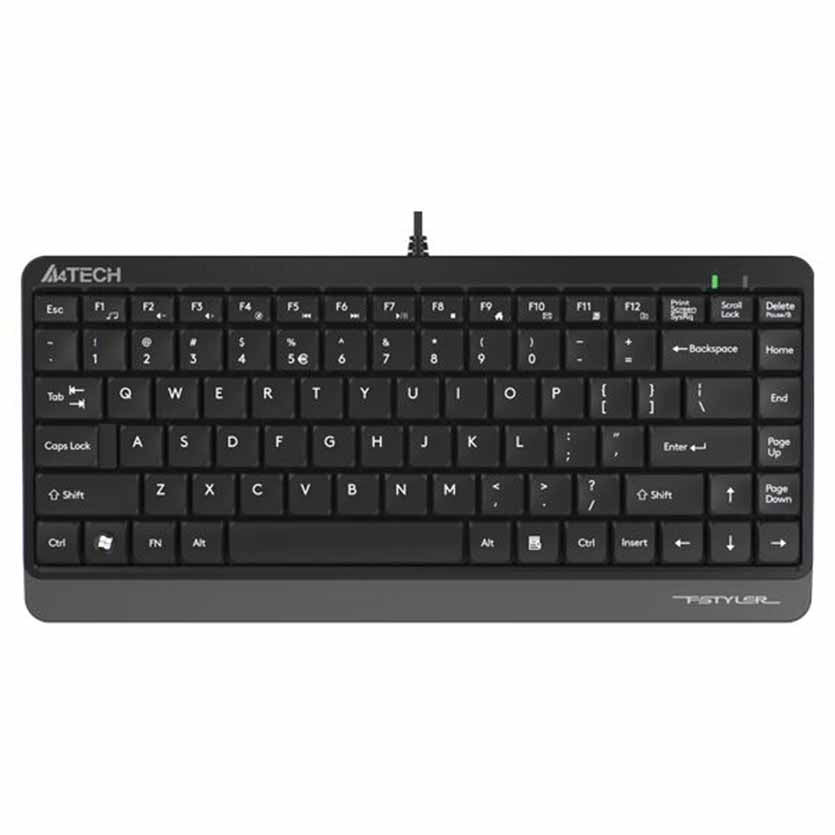 A4 TECH, FK11 FSTYLER COMPACT KEYBOARD USB GREY