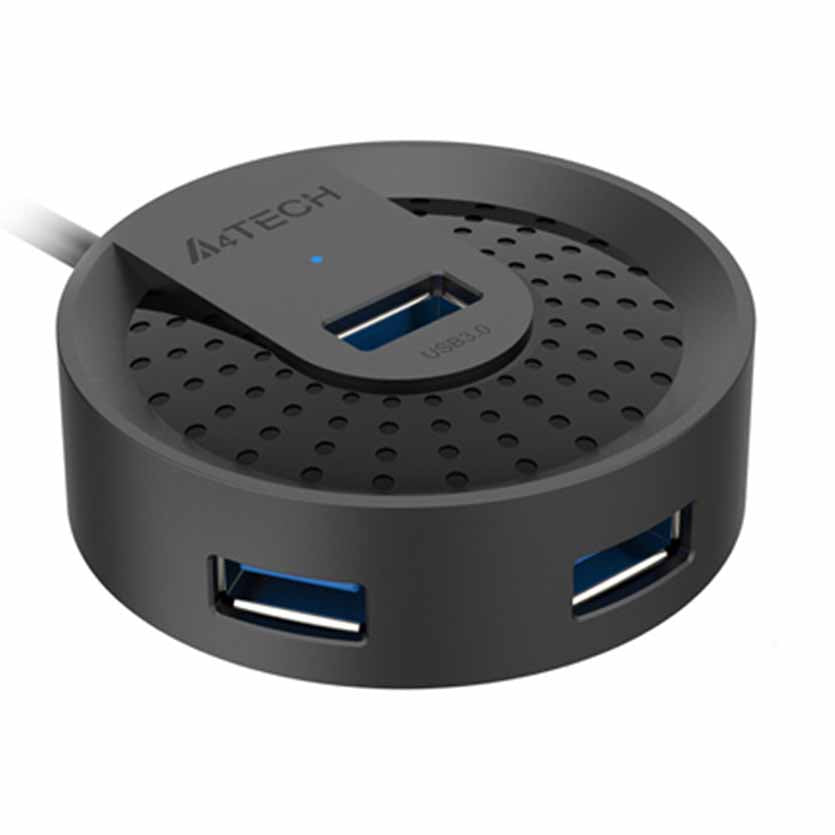 A4 TECH, HUB-30C USB 3.0 4-PORT HUB BLACK