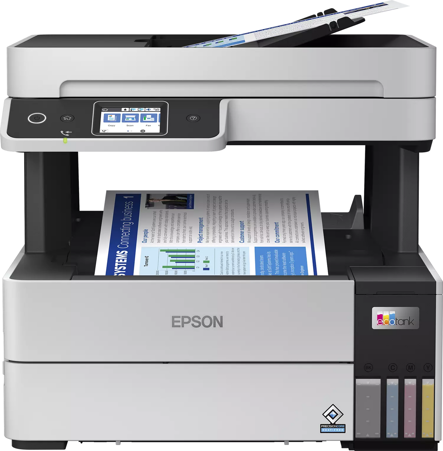 EPSON C11CJ88403 Printer All-in-One with Fax Ecotank L6490, White