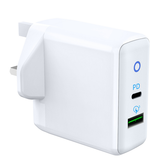 GK POWER XBX10L Wall Charger 38W PD 20W Charging Adapter for UK