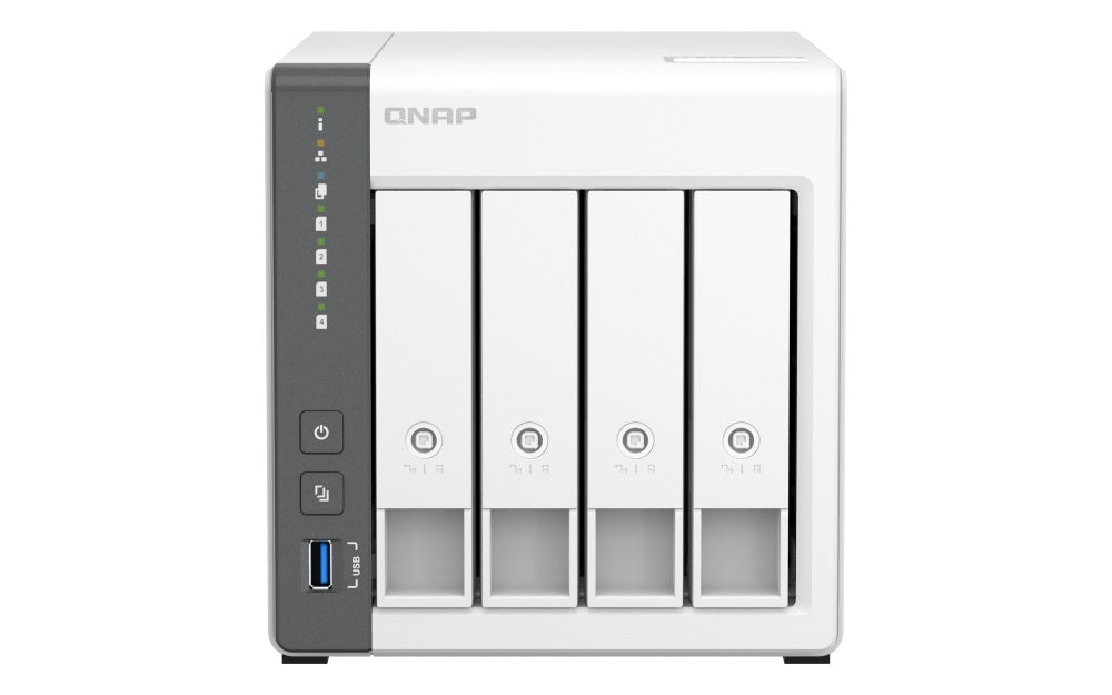 QNAP NAS 4-Bay Tower ARM Quad-Core, 4GB RAM & Dual 2.5GbE Ports TS-433