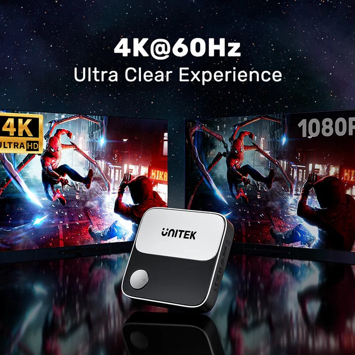 Unitek Wireless Screen Sharing Adapter Up to 25M Black