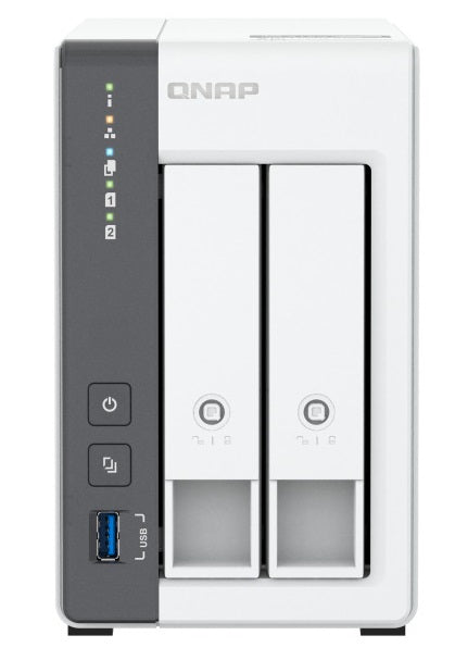 QNAP NAS 2-Bay Tower ARM Quad-Core, 4GB RAM, 2.5GbE & USB One-Touch Copy Button TS-216G
