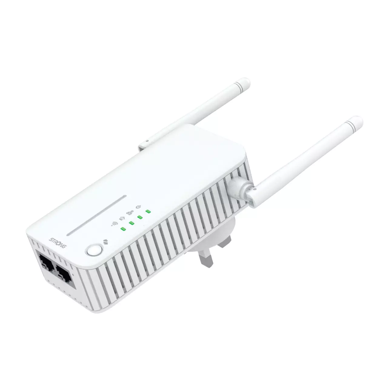 Strong Powerline Kit AV600 Passthrough 600Mbps WI-Fi 300Mbps UK POWERLWF600DUOUKV2