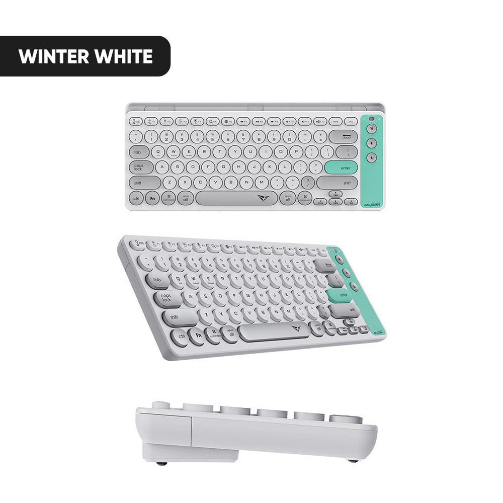 Alcatroz Jellybean AirDock 2 Wireless 2.4G+BT Keyboard Winter White
