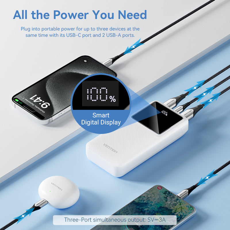 Vention Powerbank 20000mAh 22.5W Black FHLB0