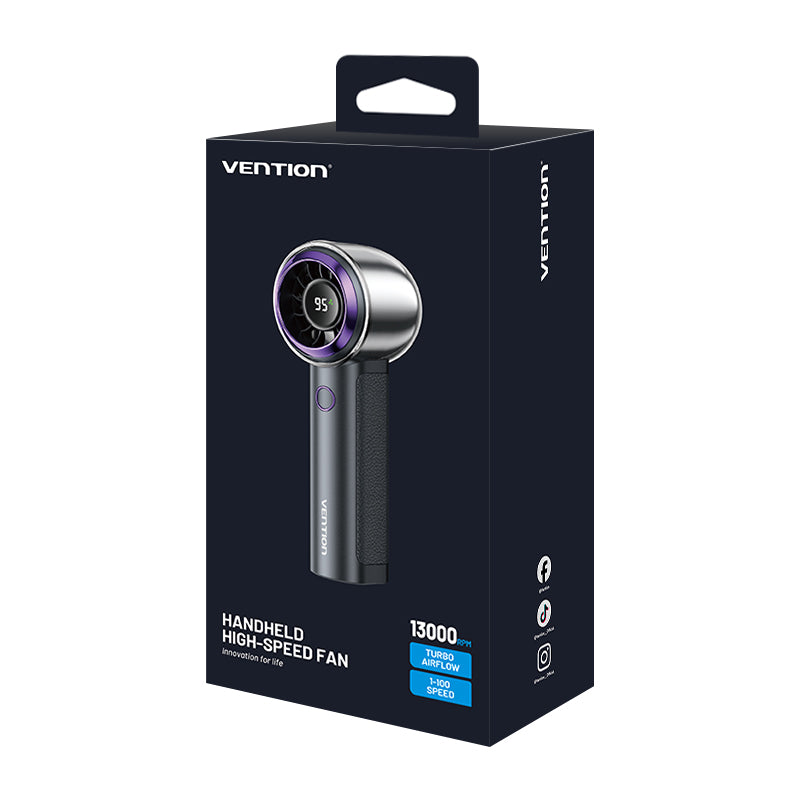 Vention PBBV0 Fan Portable & Adjustable High-Speed 13000 RPM with Display