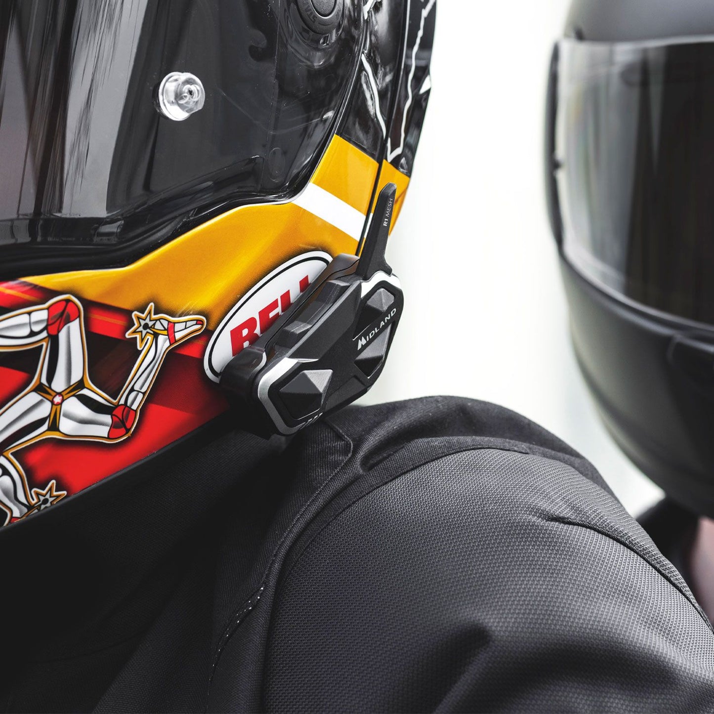 Midland Moto Intercom R1 Mesh Hybrid BT & Mesh Helmet Headset (twin)