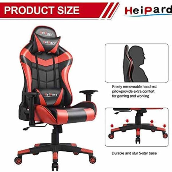 LC-POWER HP-GC-03BR GAMING CHAIR BLK/RED