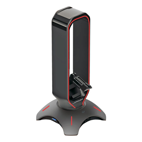 LC-HUB-HEAD-BUNGEE USB HUB & HEADPHONE HOLDER LC-POWER
