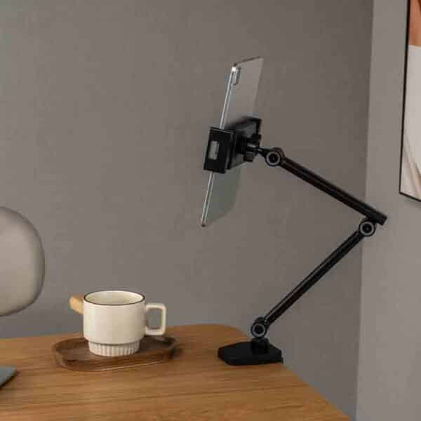 INLINE 55721S TABLE HOLDER WITH TABLE CLAMP, UP TO 12.9”, BLACK