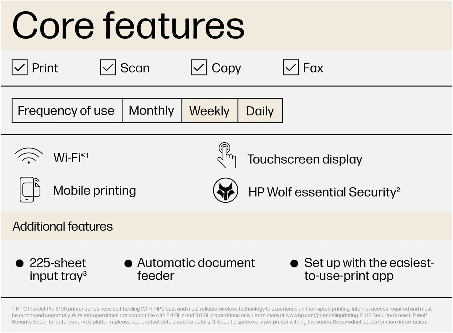 HP 40Q45B PRINTER ALL IN ONE INKJET COLOR OFFICEJET PRO BUSINESS 8132e A4