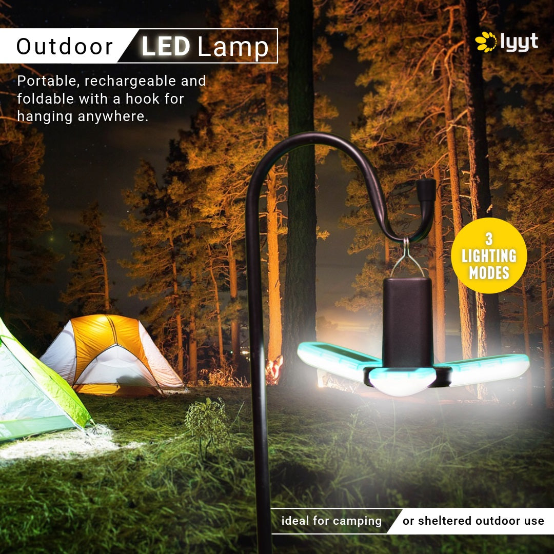 LYYT Rechargeable Foldable Camping Lamp 36 LED 410.393UK