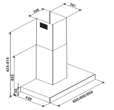 Ligmar WT0960AF18D2 Chimney Hood