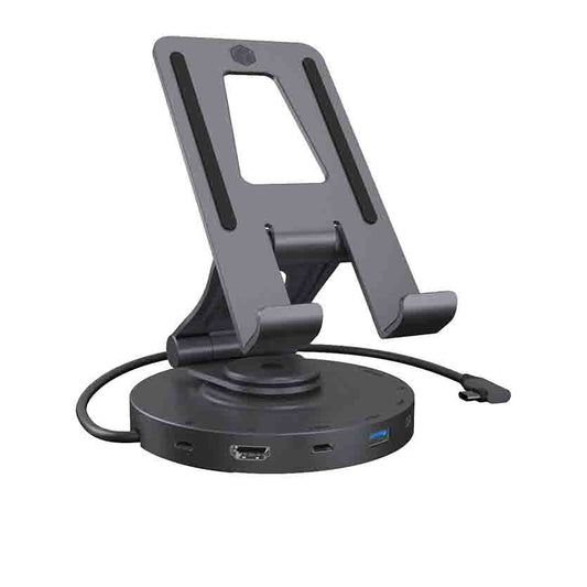 ICYBOX IB-TH100-DK SWIVEL STAND FOR TABLET AND SMARTPHONE WITH DOCKINGSTATION