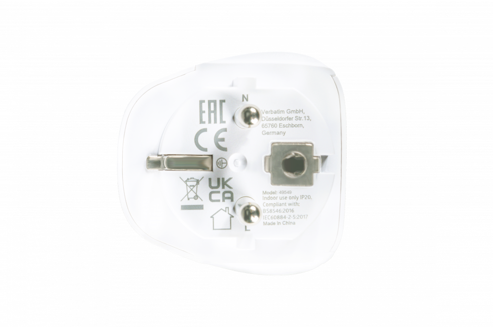 Verbatim WTEU-02 Travel Adaptor World to Europe