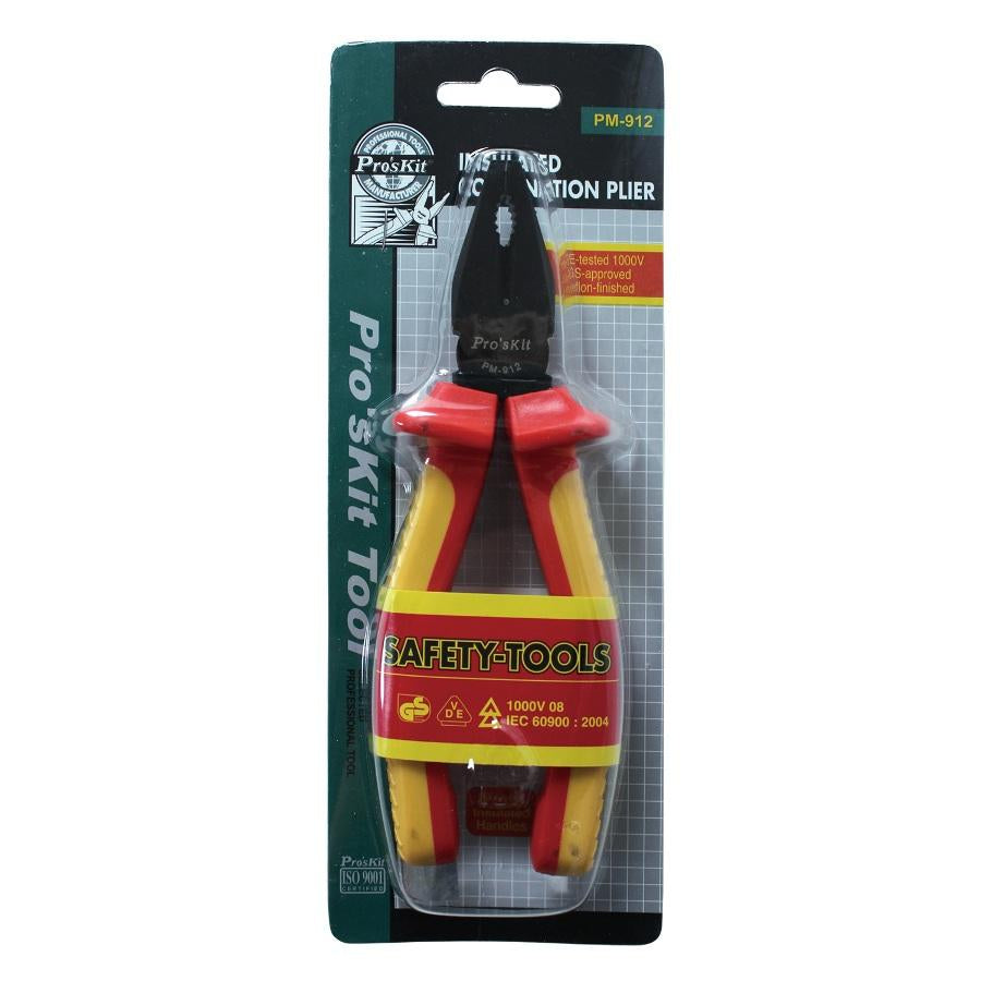 Proskit PM-912 VDE Insulated Combination Pliers