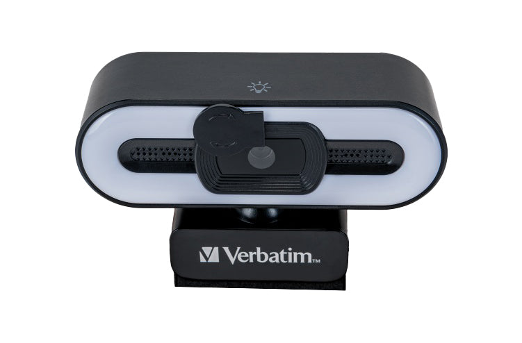 Verbatim AWC-02 Webcam Full HD Autofocus with Microphone & Light
