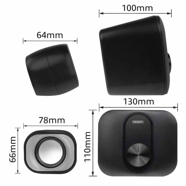 EMINENT EM3515 SPEAKERS 2.1 2*3W+5W SUBWOOFER RMS USB POWERED