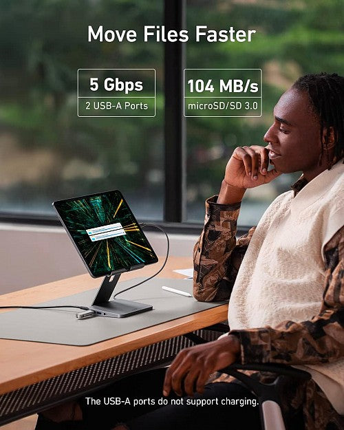 Anker Work 551 USB-C Tablet Stand Hub 8in1