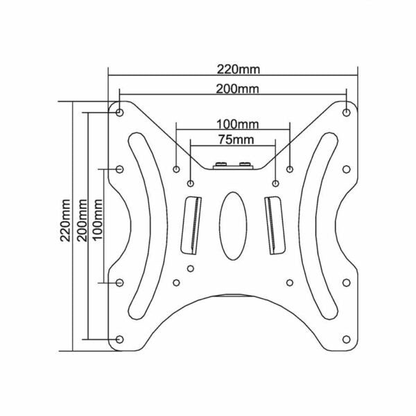INLINE 23115A WALL BRACKET FOR TFT 58-107cm 23-42″ MAX 30kg