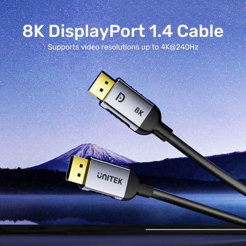 Unitek C1628G-5M DisplayPort 1.4 Cable 8K 60Hz 5.0m
