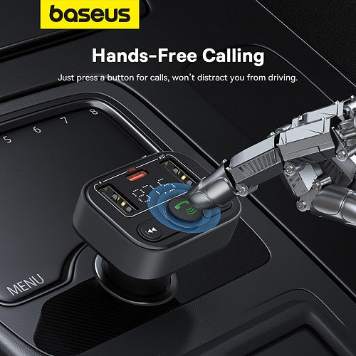 Baseus Car FM Transmitter-Charger USB/BT/SD 18W S09 Lite