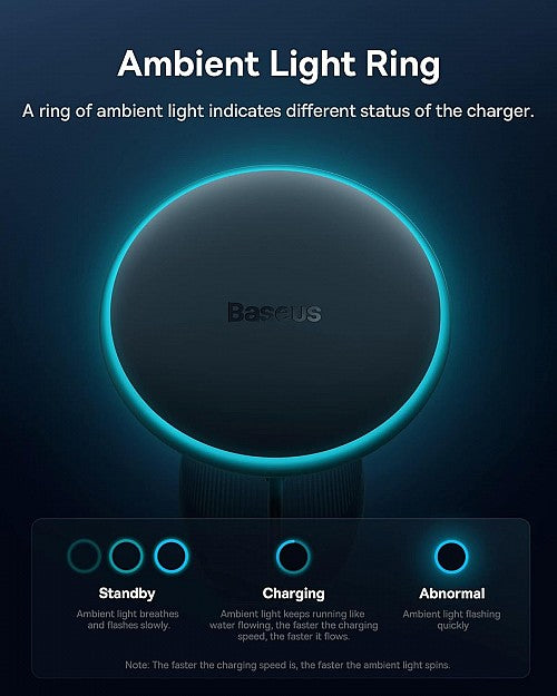 Baseus Car Charger Wireless AirVent Magnetic 15W+25W USB-C CW01