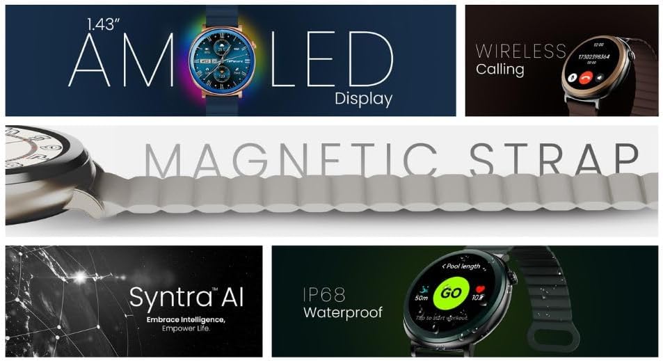 HiFuture Fashion SmartWatch AURORA Blue/Gold