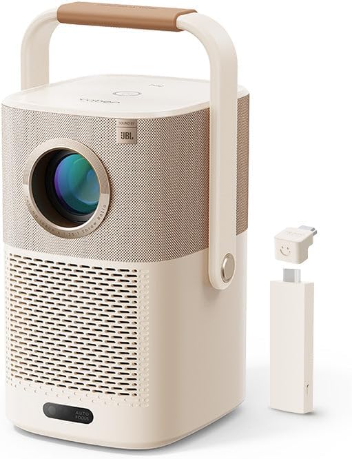 Yaber T2 Plus Full HD Portable Outdoor Projector WiFi6/BT 450 Ansi JBL Sound Smart TV Auto Focus