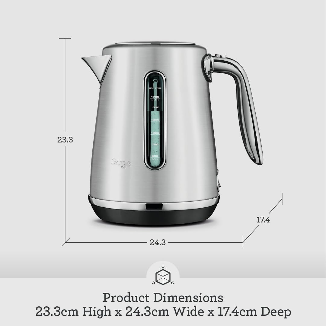 SAGE BKE735BSS Luxe Kettle Brushed Stainless Steel