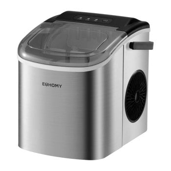 Euhomy IM016-BSI Ice Maker 12kg Silver